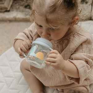 Biberon à anses First 150 ml 6M+ Dreams bleu 