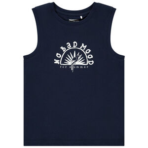 Débardeur uni avec print fantaisie pour garçon  