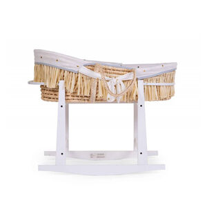 Support à bascule pour couffin Moise Bois blanc 