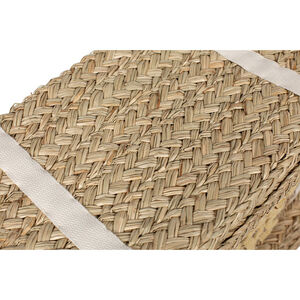 Paniers de rangement sous forme de coffres en Rotin Jaune 2pcs 