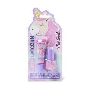 Duo gloss à la fraise + vernis à ongles Little Unicorn 