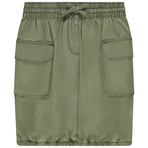 Jupe effet smocké à poches cargo pour fille 