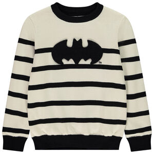 Pull à rayures avec broderie Batman Warner pour garçon 
