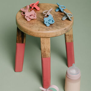 Sucette silicone Colour Essence SX Pro 0-6M Smoothie Butterfly bleu 