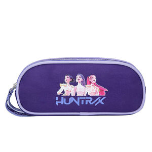 Trousse scolaire 2 compartiments KPop Demon Hunter Bleu 