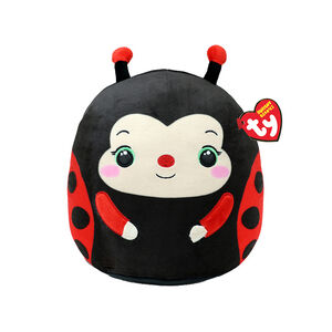 Coussin peluche Squish a Boos 20 cm Lucy la coccinelle 