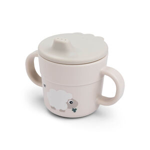 Tasse d'apprentissage 2 en 1 Tiny Farm sable 