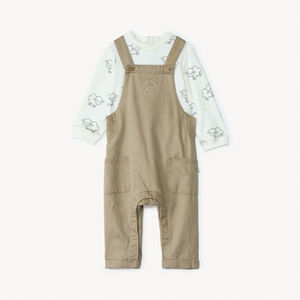 Ensemble 2 pièces motif moutons pour bébé garçon 