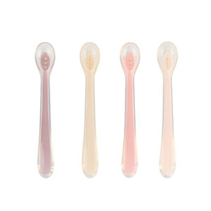 Lot de 4 cuillères en silicone Miamix - rose 