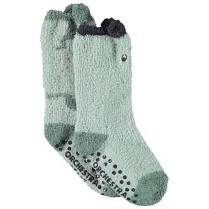 Lot de 2 paires de chaussettes sherpa antidérapantes pour garçon 