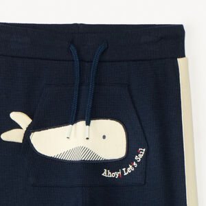 Pantalon de jogging print baleine pour bébé garçon 