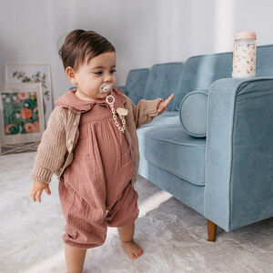 Attache-sucette chaine Birdies rose 