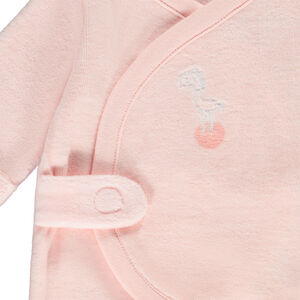 Dors-bien en velours effet cache-coeur pour bébé fille prématurée 