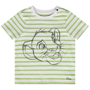 T-shirt manches courtes rayé print Le Roi Lion Disney pour bébé garçon 