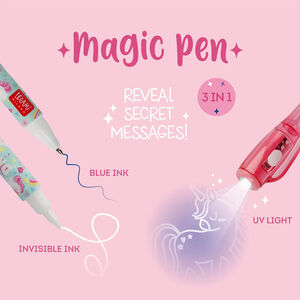 Stylo magique 3 en 1 à encre invisible Licorne 