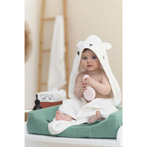 Cape de bain et gant de toilette Ours 
