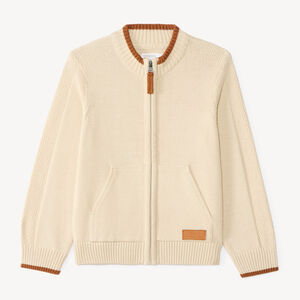 Gilet zippé en tricot garçon 