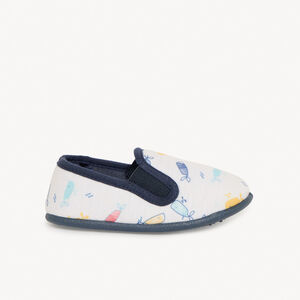 Chaussons bas imprimé baleines pour bébé garçon 