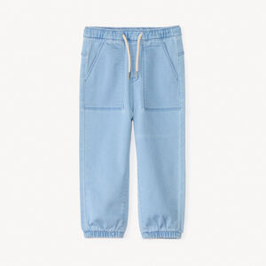 Jean jogger uni pour bébé garçon 