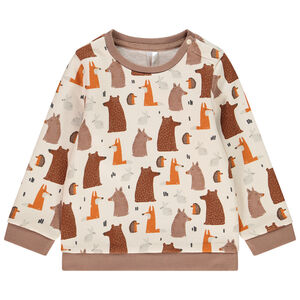 Sweat en molleton à animaux printés pour bébé garçon 
