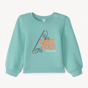 Sweat molleton capitonné motif skate pour bébé garçon 