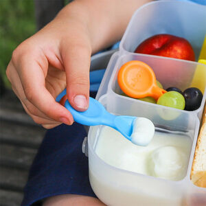 Lot de 3 mini cuillères nomades pastel 