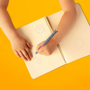 Stylo à bille 2 couleurs bleu/rose Click&Clack chat 