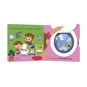 Livre à flaps "Mon anim'agier - Je vais sur le pot" 