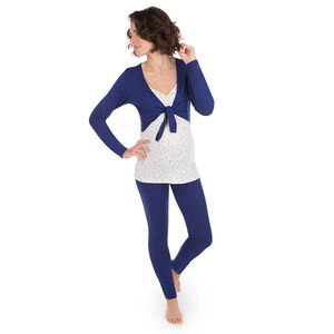 Tee-shirt manches longues homewear de grossesse et d'allaitement  