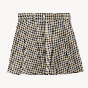 Jupe courte milano à carreaux vichy pour fille 