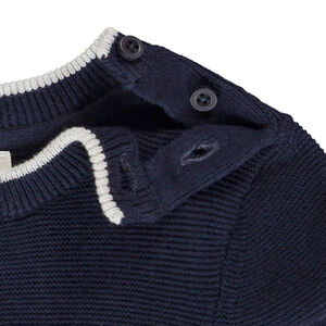 Pull en tricot à rayures placées pour bébé garçon 