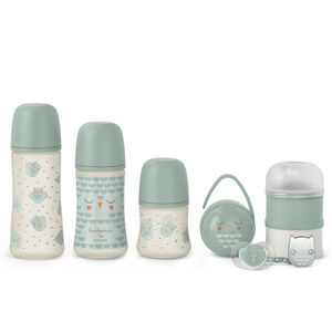 Coffret biberon Welcome Baby Wonderland Vert 