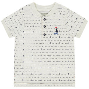 Polo manches courtes imprimé ancres pour bébé garçon 