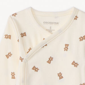 Lot de 2 bodies fantaisie ourson pour bébé  