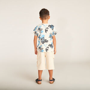 Bermuda style cargo en twill pour garçon 