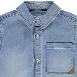 Surchemise effet denim à poches pour garçon  