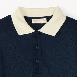 Polo manches courtes bicolore pour garçon.  
