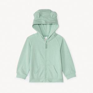 Gilet molleton à capuche ourson pour bébé garçon 