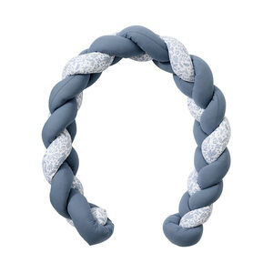 Tresse décorative ouatinée Foret enchantée Blanc Bleu 