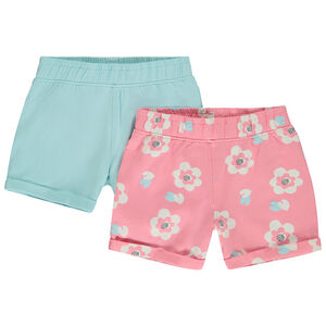 Lot de 2 shorts fantaisie en jersey pour fille 