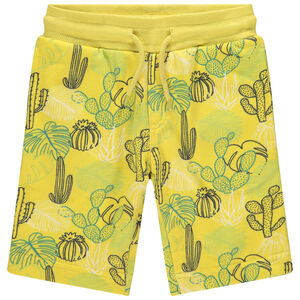 Bermuda en molleton imprimé all-over 