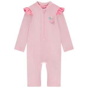 Combinaison anti-UV avec print flamant rose pour bébé fille 