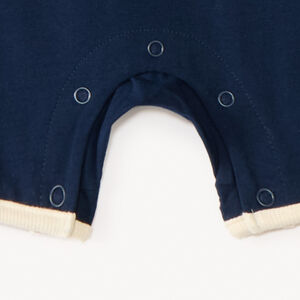 Lot de 2 combinaisons courtes en maille motifs baleines pour bébé garçon 