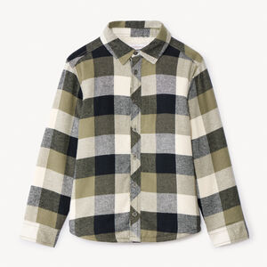 Surchemise flanelle doublée à carreaux pour garçon  
