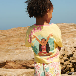 T-shirt manches courtes print Vaiana Disney pour fille 