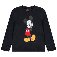 T-shirt manches longues noir print Mickey Disney , Orchestra