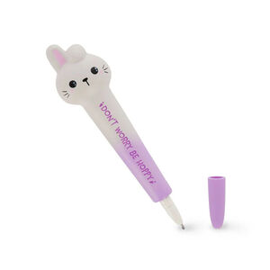 Stylo antistress à encre gel noire Squeezies lapin 