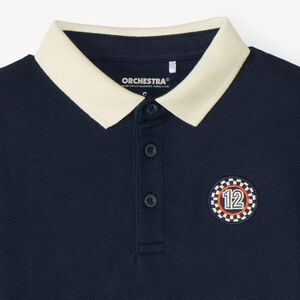 Polo garçon manches courtes style sport vintage 