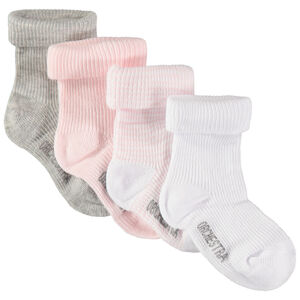Lot de 4 paires de chaussettes en maille côtelée 