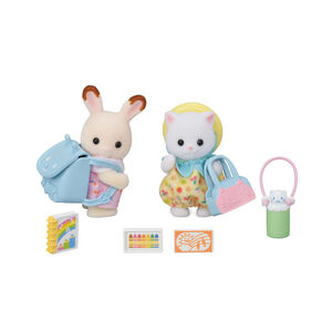 Jeu de figurines Le duo des bébés en promenade  